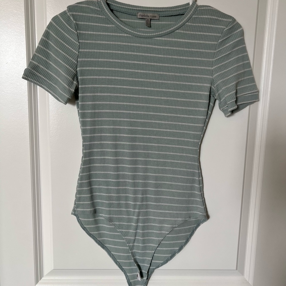 Charlotte Russe Striped Bodysuit